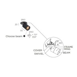 Trizo Audette-Varié in C with honeycomb ceiling lamp