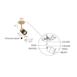 Trizo Audette-Duo R6C ceiling lamp