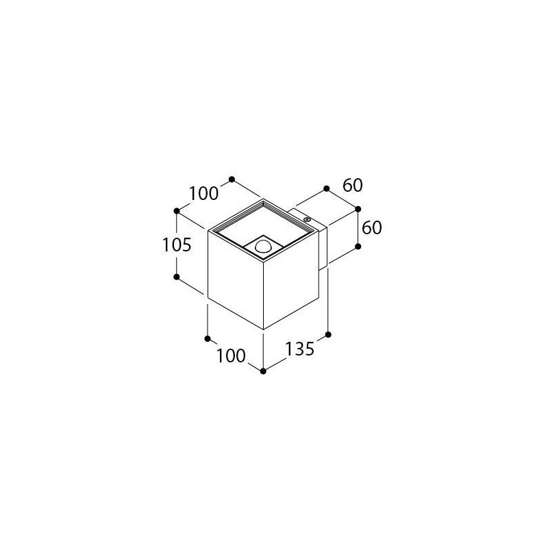 TAL DARTLING SINGLE BEAM MAINS DIMM wall lamp