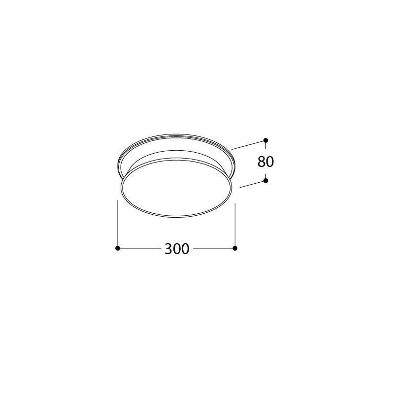 TAL DIABOLO 300 SM MAINS DIMMABLE ceiling lamp