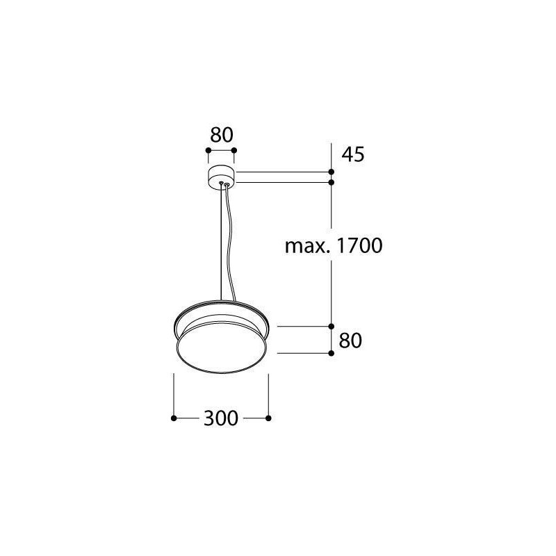 TAL DIABOLO M SUSPENDED MAINS DIMMABLE suspension lamp