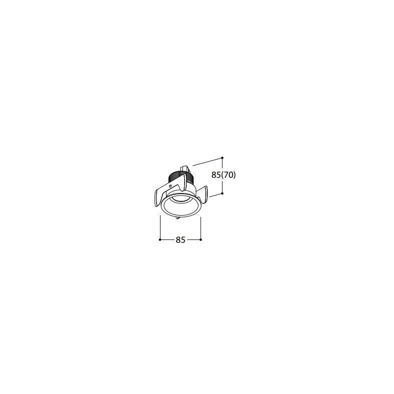 TAL FUNNEL FIX HALOLED LEAF recessed spot