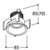 TAL FUNNEL FIX HALOLED LEAF recessed spot