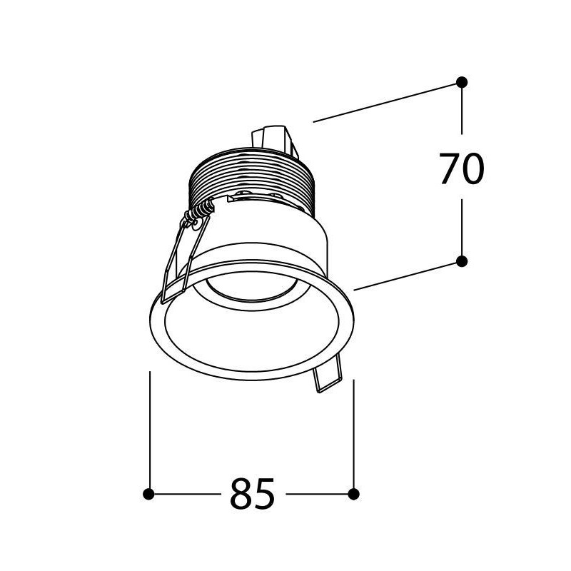 TAL FUNNEL FIX HALOLED TORSION recessed spot