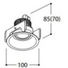 TAL FUNNEL FLEX HALOLED LEAF recessed spot