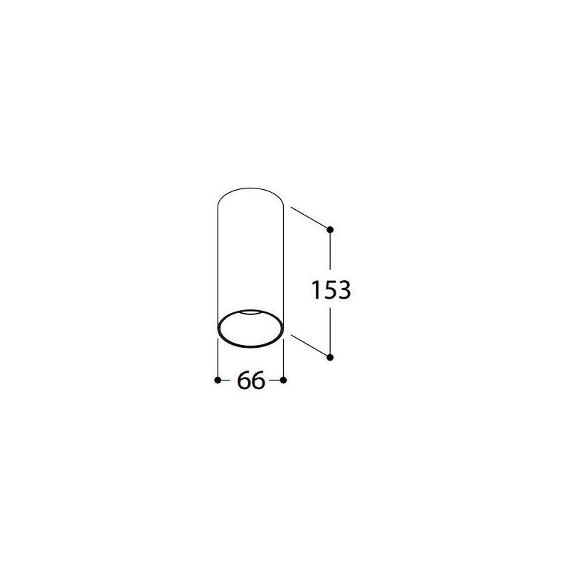 TAL FUNNEL ON 150 CI MAINS DIMM ceiling lamp