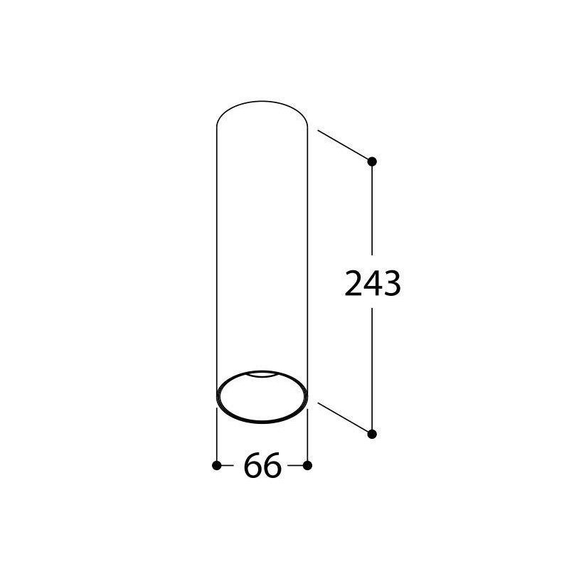 TAL FUNNEL ON 240 CI MAINS DIMM ceiling lamp