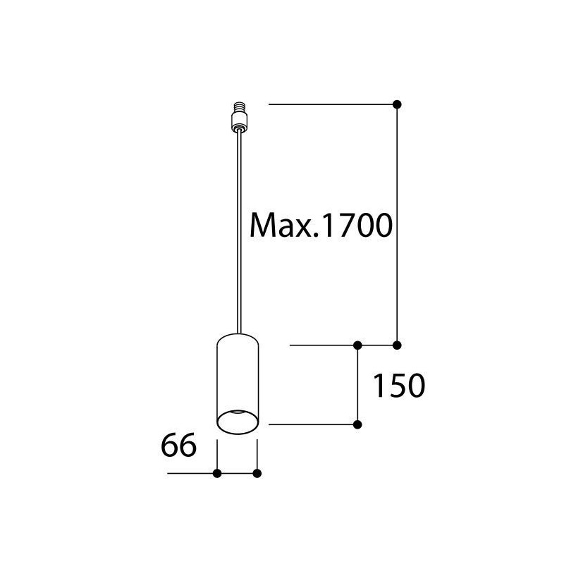 TAL FUNNEL SUSPENSION 150 CI M10 MAINS DIMM suspension lamp