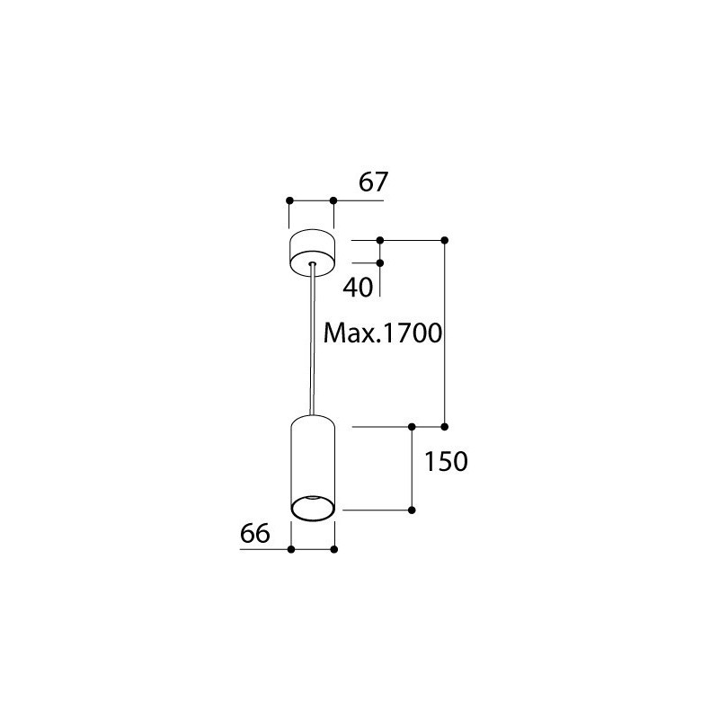 TAL FUNNEL SUSPENSION 150 GU10 suspension lamp