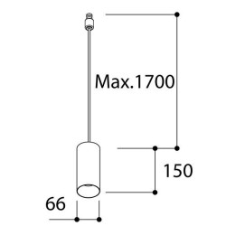 TAL FUNNEL SUSPENSION 150 M10 GU10 suspension lamp