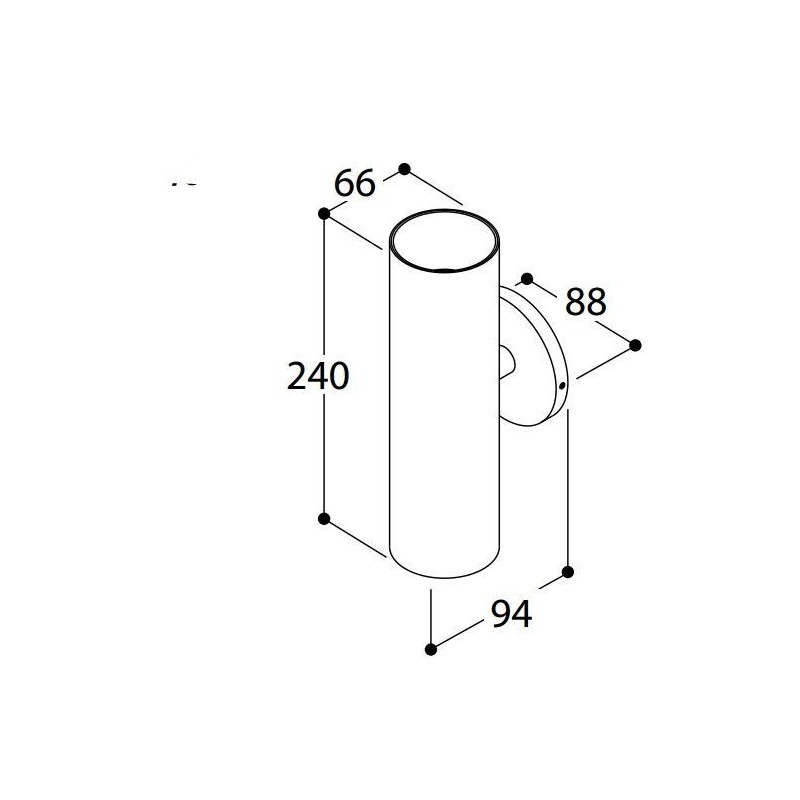 TAL FUNNEL WALL DOUBLE WC wall lamp