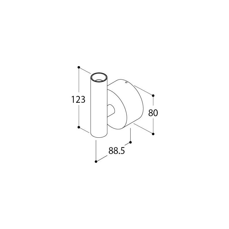 TAL HABANA SINGLE BEAM BASE CI MAINS DIMM wall lamp