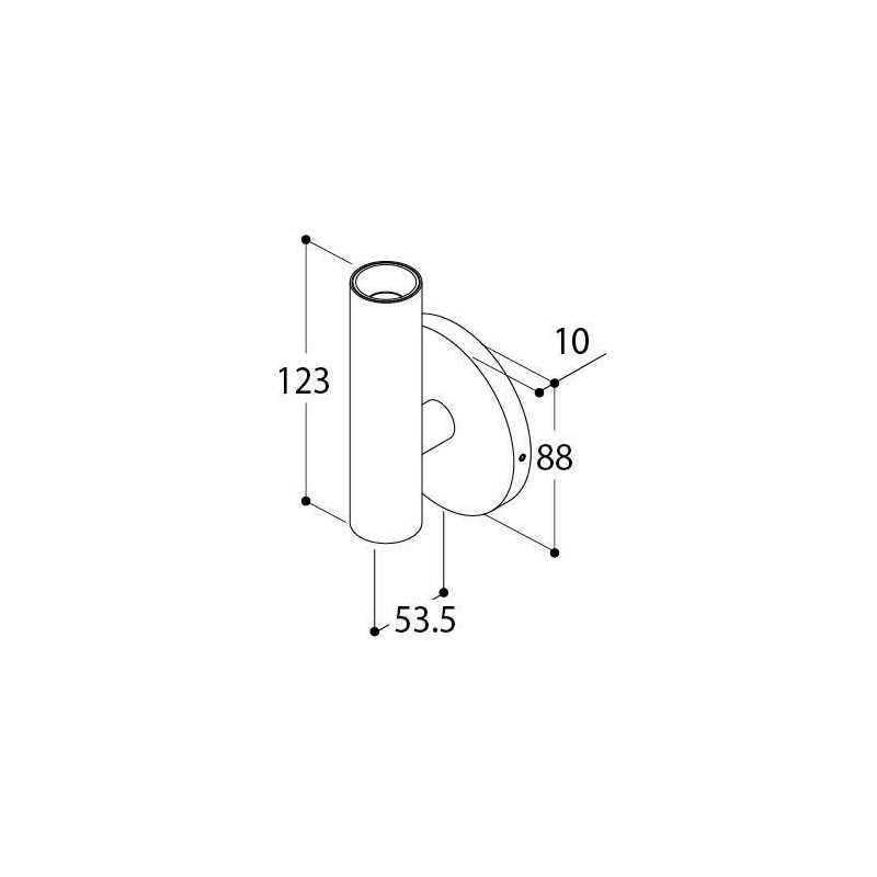 TAL HABANA SINGLE BEAM BASE WC wall lamp