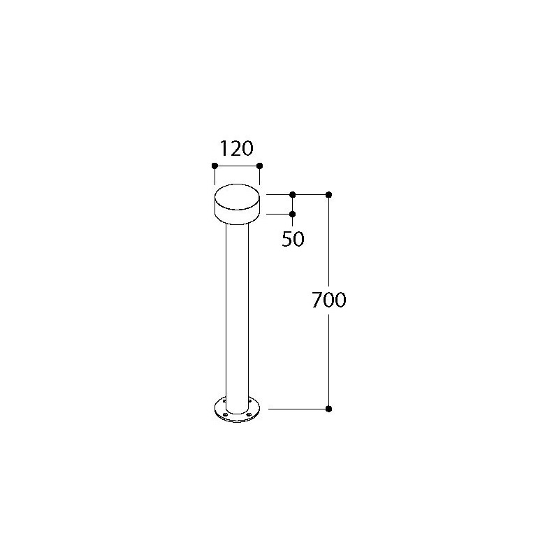 TAL HEDGE 700 CI garden pole