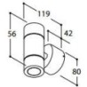 TAL HEKOWA UP/DOWN SPOT CI MAINS DIMM wall lamp