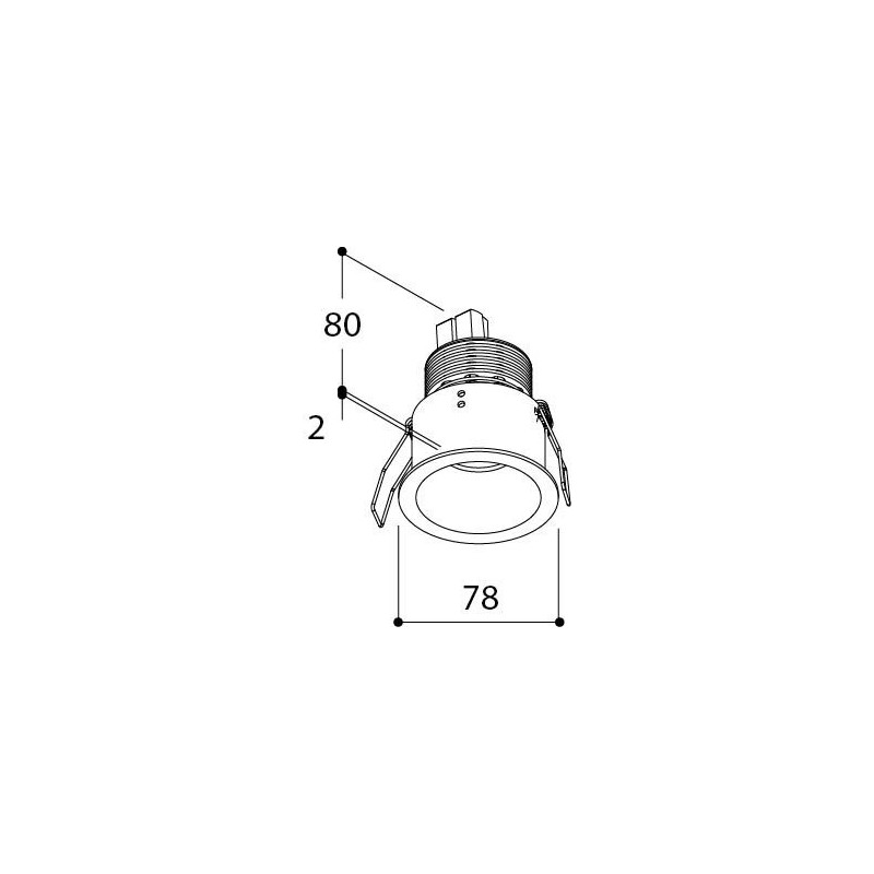 TAL HELAX 70 HALOLED TORSION recessed spot