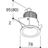 TAL HELAX HALOLED OUT LEAF  recessed spot
