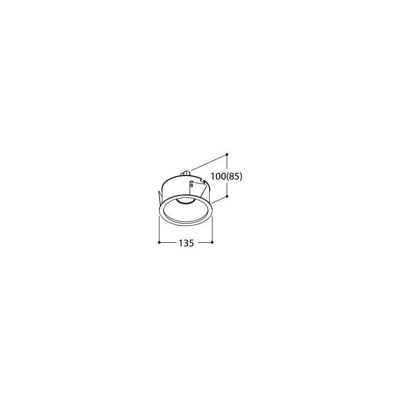 TAL HELAX SML BEAUFORT² LEAF SPOT recessed spot