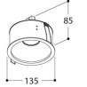 TAL HELAX SML BEAUFORT² TORSION FLOOD recessed spot