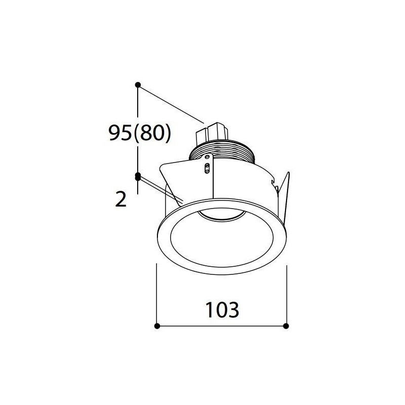 TAL HELAX SML HALOLED OUT LEAF recessed spot