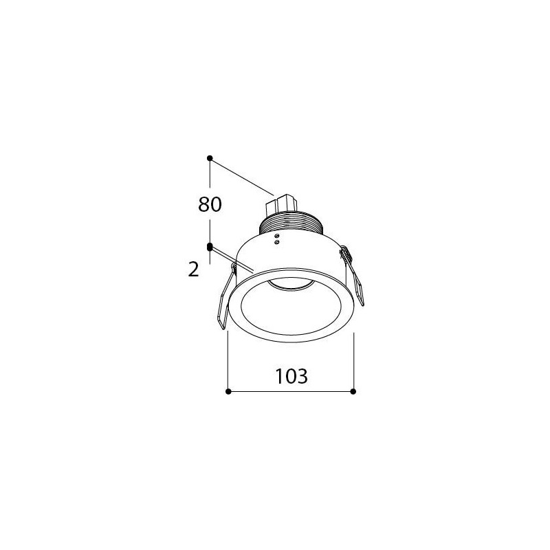 TAL HELAX SML HALOLED TORSION recessed spot