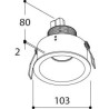 TAL HELAX SML HALOLED TORSION recessed spot