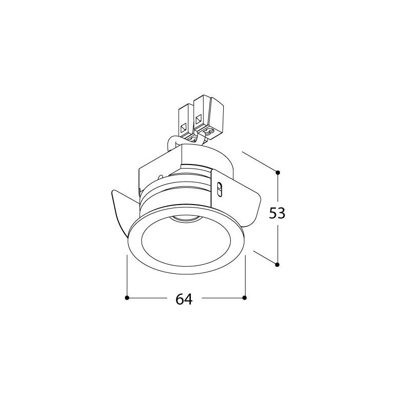 TAL HELAX SML IP20 LEAF recessed spot