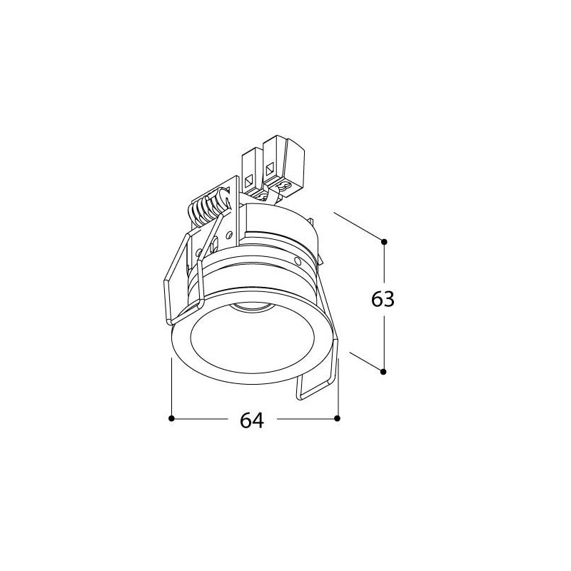 TAL HELAX SML IP20 TORSION recessed spot