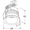 TAL HELAX SML IP20 TORSION recessed spot