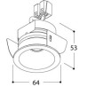 TAL HELAX SML IP54 LEAF recessed spot