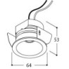 TAL HELAX SML LUX M LEAF IP65 - BEACH recessed spot