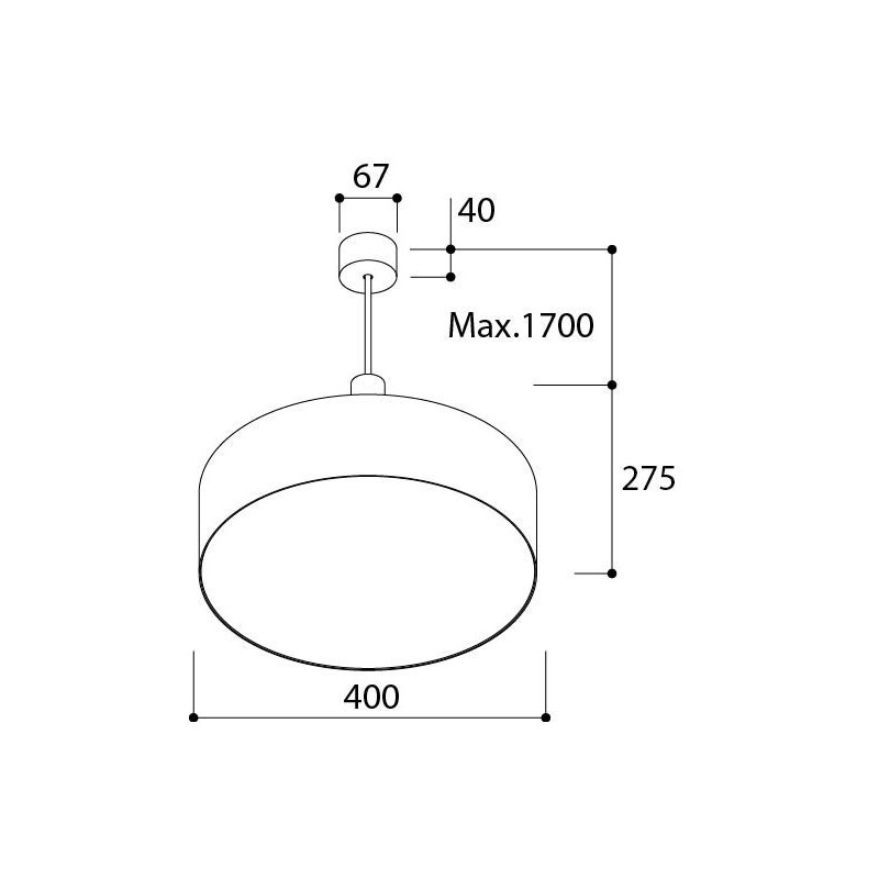 TAL HUBBLE 400 Suspended  suspension lamp