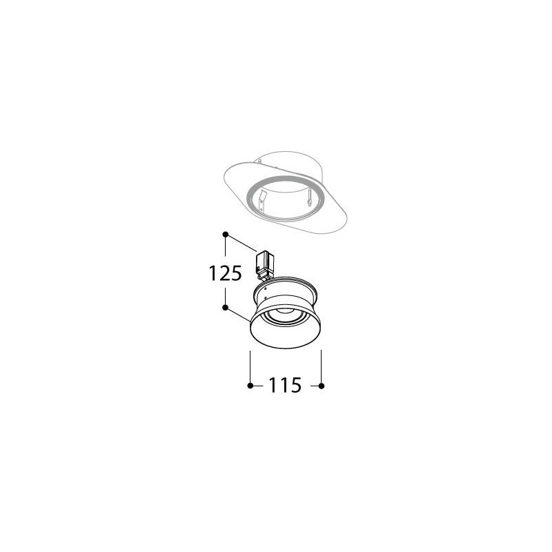 TAL INTANA BEAUFORT recessed spot