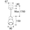 TAL KALEBAS E27 SUSPENSION suspension lamp