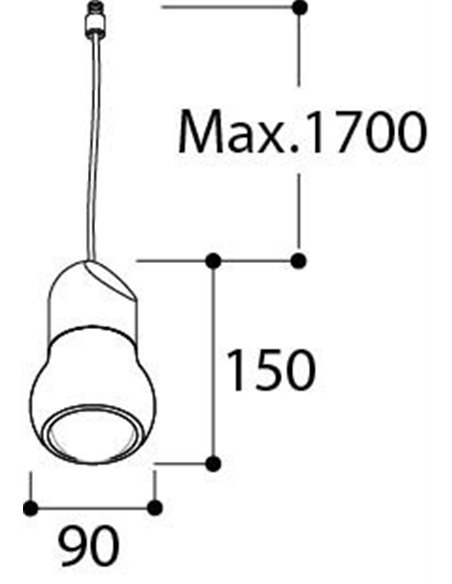TAL KALEBAS E27 SUSPENSION M10 suspension lamp
