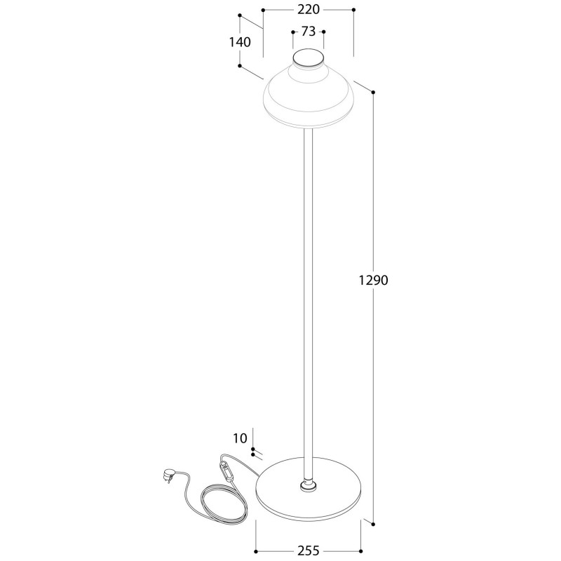 TAL KALEBAS FLOOR (excl. glass) floor lamp