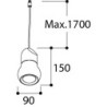 TAL KALEBAS LED M10 CI MAINS DIMMABLE suspension lamp