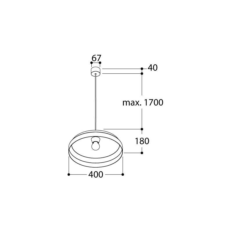 TAL LUZIEN E27 suspension lamp