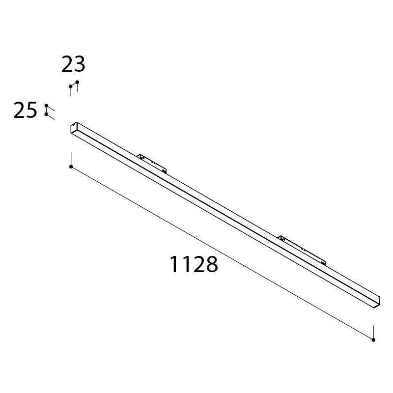 Tal Lighting MAGNETIC LED 48V L1128 OPAL Schienenleuchte