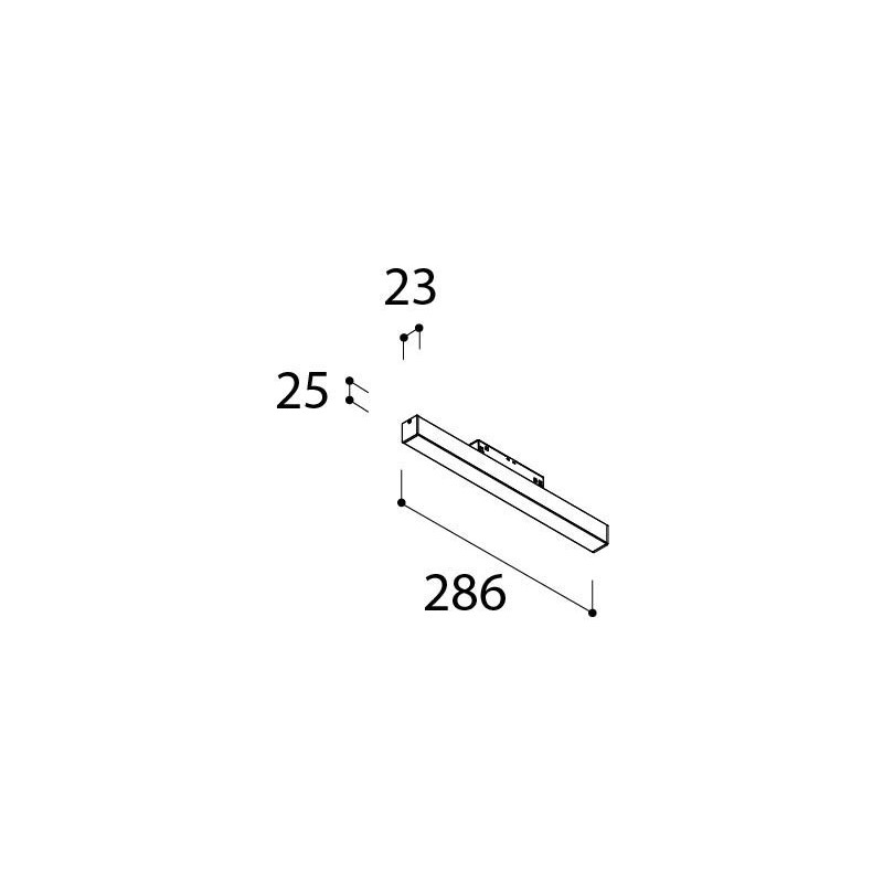 Tal Lighting MAGNETIC LED 48V L286 OPAL Schienenleuchte