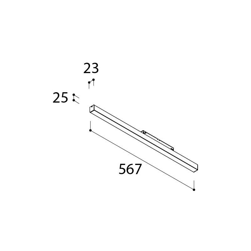 Tal Lighting MAGNETIC LED 48V L567 OPAL Schienenleuchte