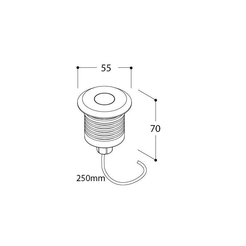 TAL MICRO OBO ROUND FOCUS NXT CLEAR GLASS LUX M recessed spot