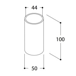 TAL MICRO OBO WC FLOORTUBE 