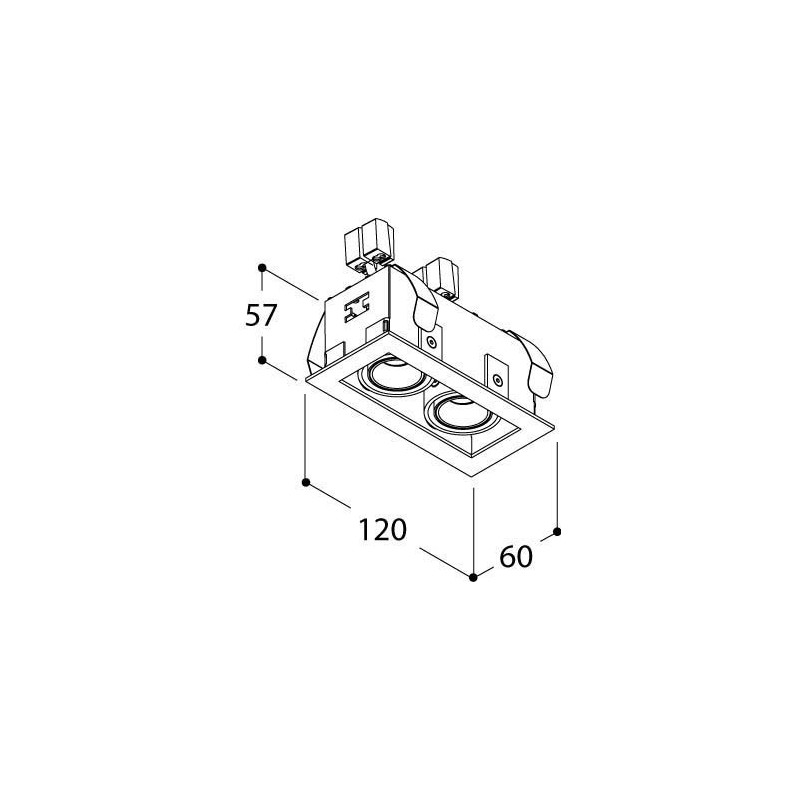 TAL MICRO TOMMY 2 LEAF recessed spot