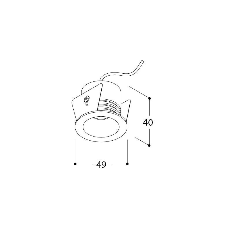 TAL MINI HELAX OUT 400  recessed spot