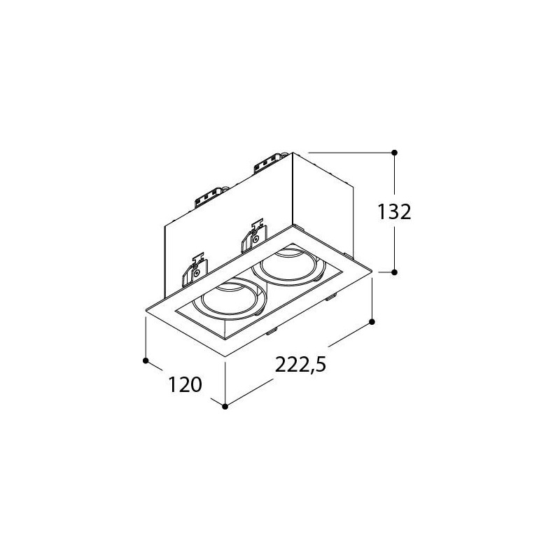 TAL MINI TOMMY  2 HALOLED recessed spot