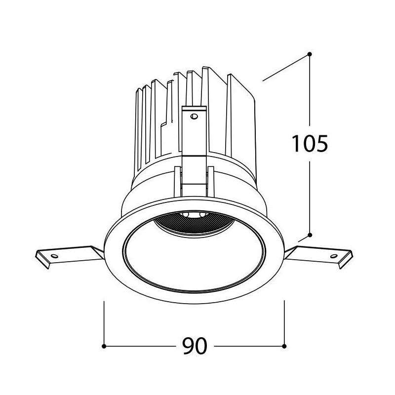 TAL MIX 13W ROUND recessed spot