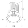 TAL MIX 26W ROUND recessed spot