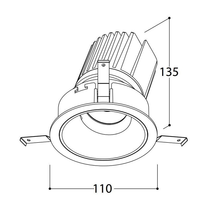 TAL MIX 26W ROUND FLEX recessed spot