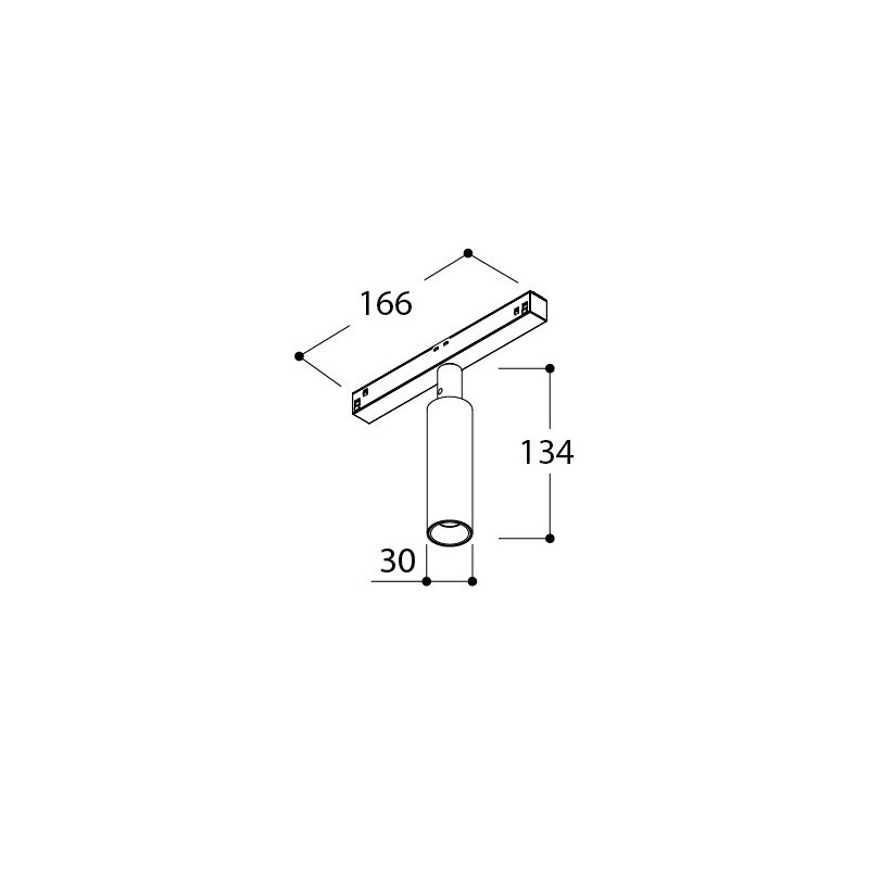 Tal Lighting NOBEL ELBOW TRACK 48V SINGLE Schienenleuchte